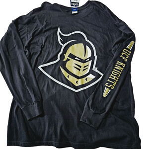 Old Varsity Brand Mens UCF Knights Shirt Black Size 2X 100% Cotton